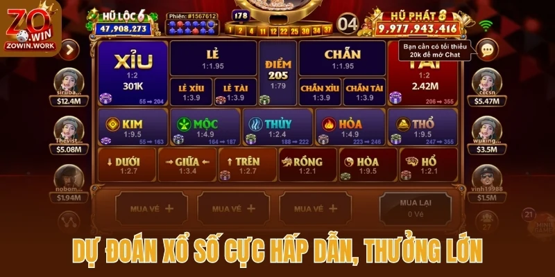 Dự đoán xổ số cực hấp dẫn, thưởng lớn